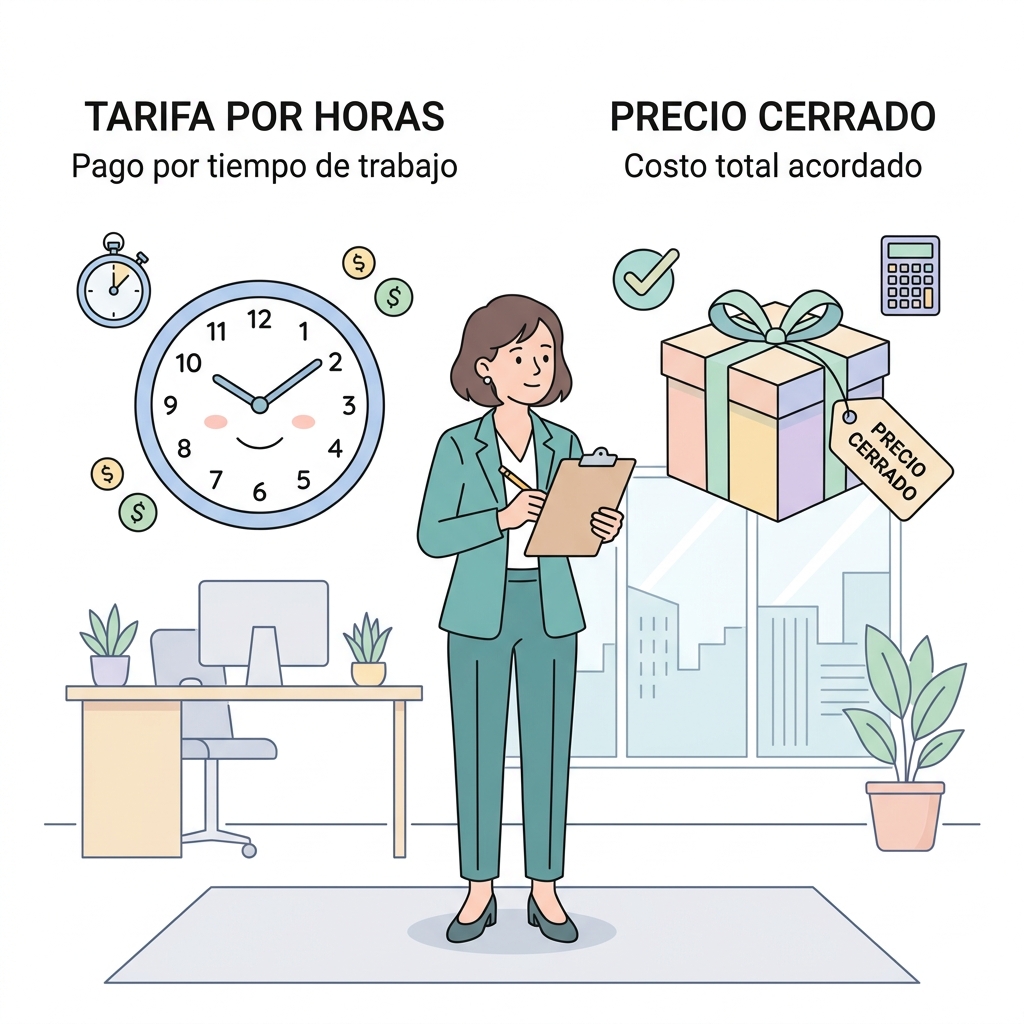 Tarifa por horas o precio cerrado presupuestos